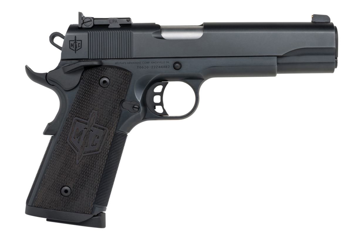 MILITARY ARMAMENT CORP 1911MAC 45 ACP 5″ 8rd Pistol – QPQ Tennifer | Engraved Walnut Grips