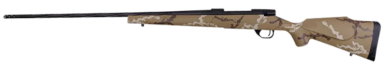 WEATHERBY Vanguard Outfitter 7MM Rem Mag 26" 3rd Bolt Rifle w/ Spiral Fluted Barrel | Tan & Brown