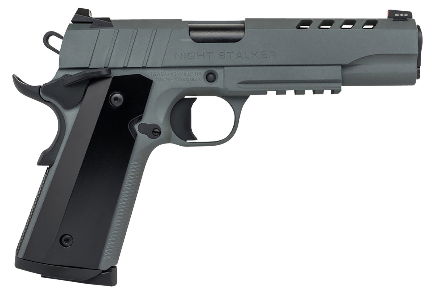 TISAS 1911 Night Stalker 10mm 5" 8rd Pistol w/ Night Sights | Platinum Grey