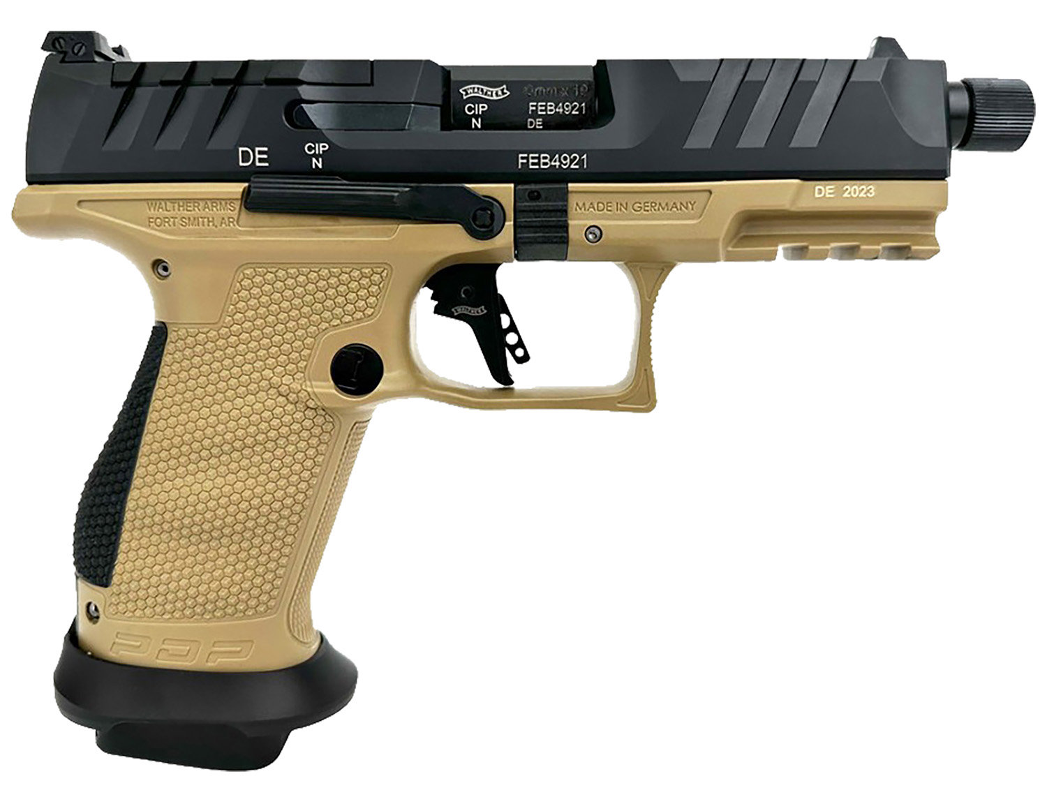 WALTHER ARMS PDP PRO SD Compact 9mm 4.6" 18rd w/ Threaded Barrel - FDE