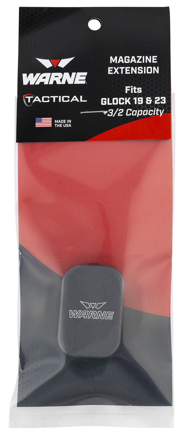 Warne WARNE Magazine Extension Gray for Glock 19/23