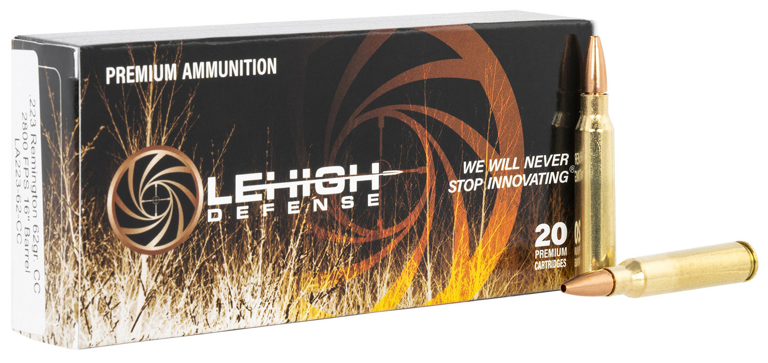 Wilson Combat LEHIGH DEFENSE 223 Rem 62gr Controlled CHaos Ammunition | 20 Rounds