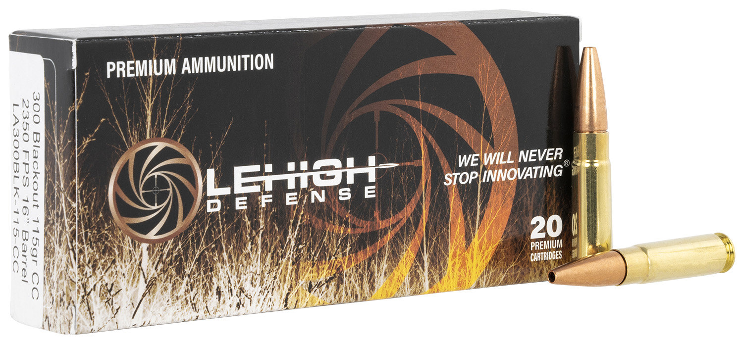 Wilson Combat LEHIGH DEFENSE 300 AAC Blackout 115gr Controlled Chaos Ammunition | 20 Rounds