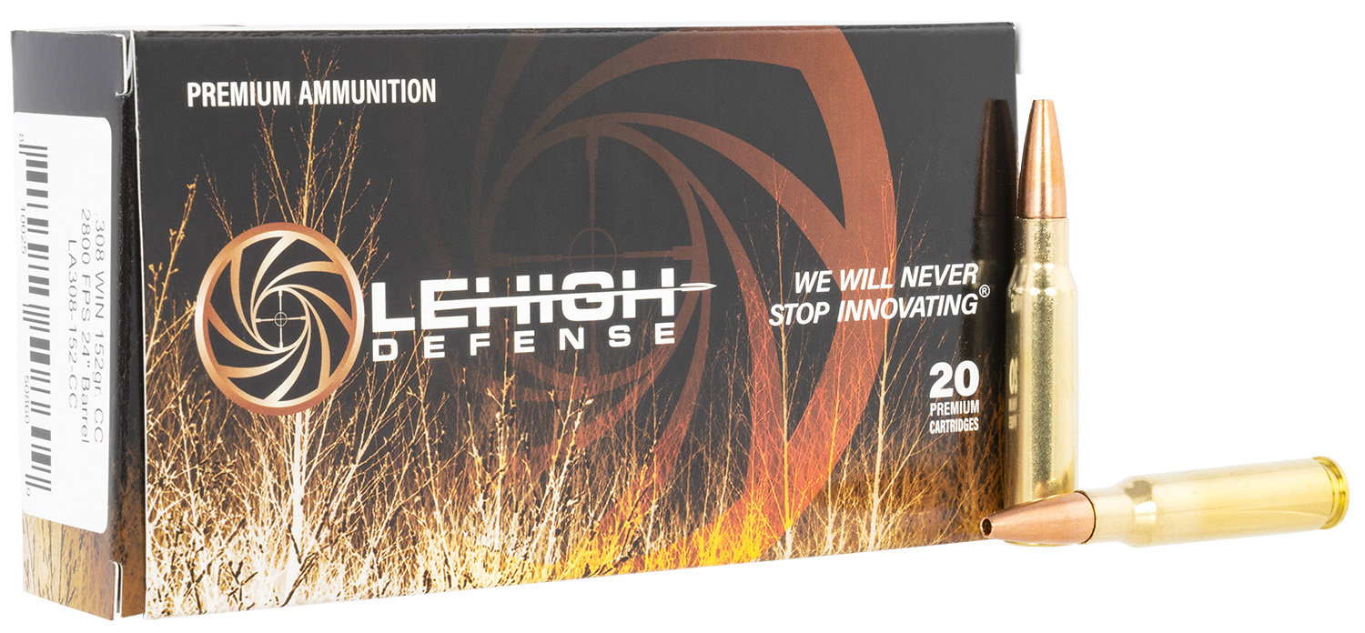 Wilson Combat LEHIGH DEFENSE 308 Win 152gr Controlled Chaos Ammunition | 20 Rounds
