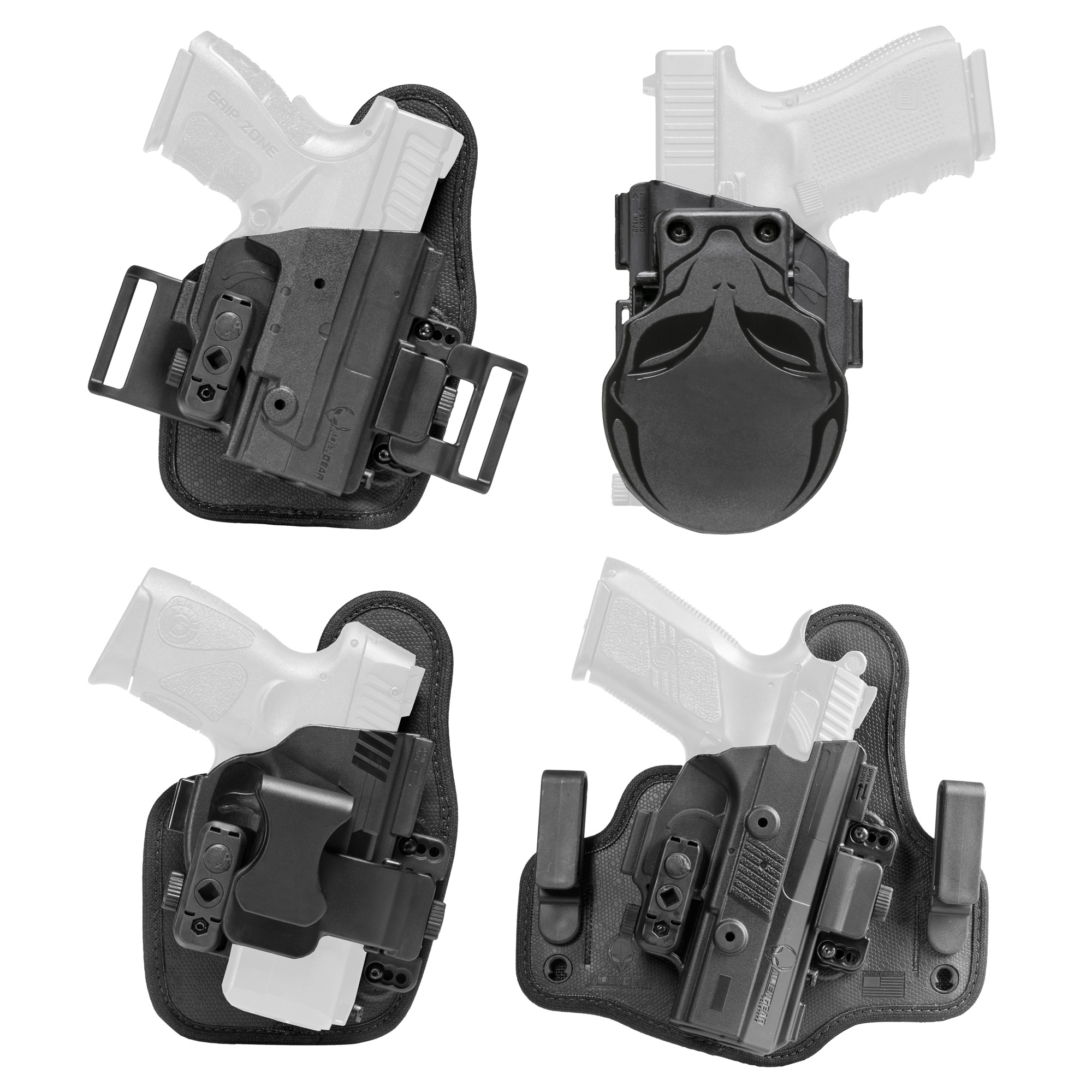 Alien Gear Holsters ALIEN GEAR HOLSTERS ShapeShifter Core Carry Pack Belt Slide Holster fits Glock 19 | Right Hand
