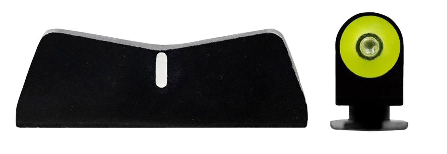 XS Sights GL0011P3Y DXT2 Big Dot Night Sights Fits Glock Black | Green Tritium Yellow Outline Front Sight White Stripe Rear Sight | USA Gun Store