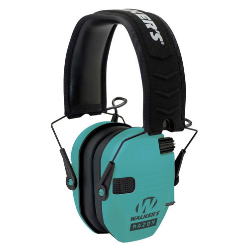WALKER'S Razor Electronic Earmuff Teal 1 Pair