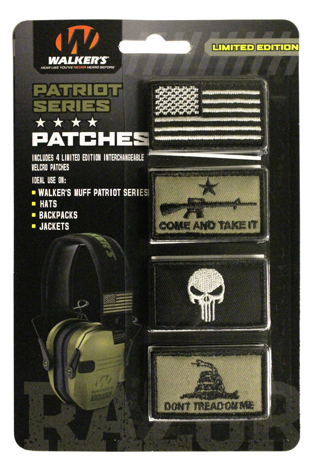 WALKER'S Patriot Come & Take It Patch Kit Incl 4 Patches