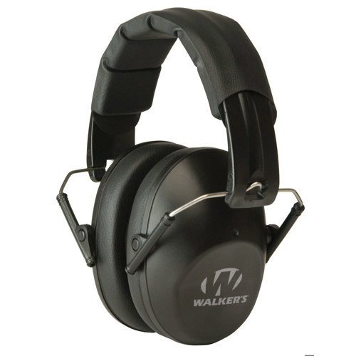 WALKER'S Passive Folding Earmuff Black 1 Pair