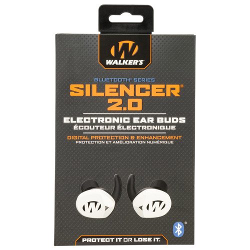 WALKER'S Silencer 2.0  In The Ear White Polymer