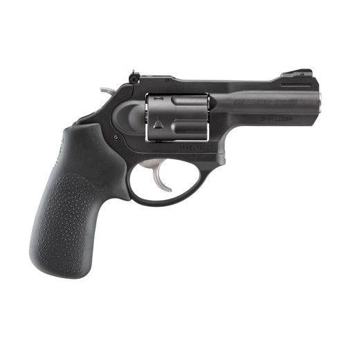 RUGER LCRX 9mm 3 5rd Revolver  Black w Hogue Tamer Monogrip
