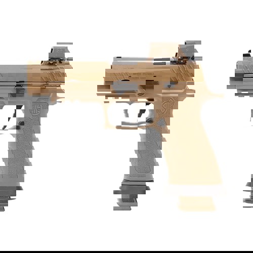 SIG SAUER M17 XSeries RX 9mm 47 21rd Pistol w ROMEOM17 Red Dot  Siglite Sights  Coyote Tan