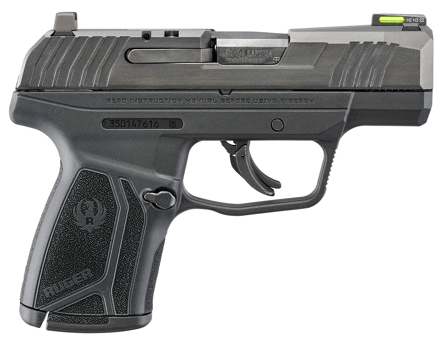 RUGER MAX-9 9mm 3.2" 10rd Pistol w/ Fiber Optic Sights | Black