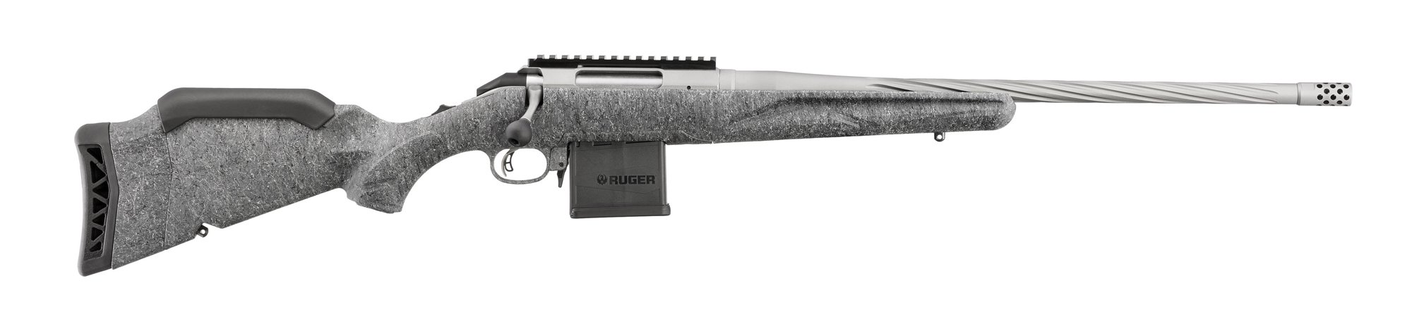 RUGER American 223 Rem 20" 10rd Bolt Rifle w/ Fluted Threaded Barrel | Gun Metal Grey
