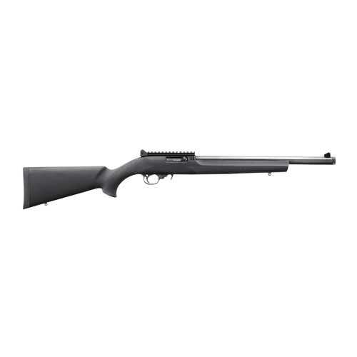 RUGER 1022 22LR 1612 10rd SemiAuto Rifle w Threaded Bull Barrel  Black Hogue OverMolded Stock