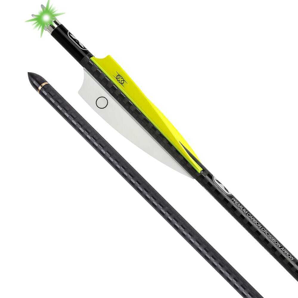 TENPOINT EVO-X CenterPunch 20" Carbon Crossbow Bolts w/ Lighted Alpha-Blaze | 3 Pack