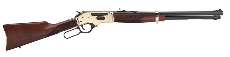 HENRY Side Gate 360 Buckhammer 20" 5rd - Gold & Walnut