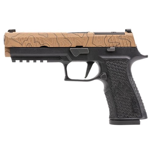 SIG SAUER P320 XTEN Endure 10mm 5 15rd Optic Ready Pistol w Night Sights  Topographic Cerakote