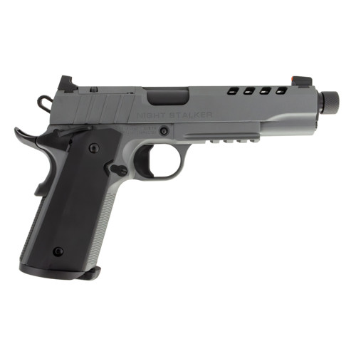 TISAS 1911 Night Stalker 10mm 5 8rd Optic Ready Pistol  Threaded Barrel  Grey