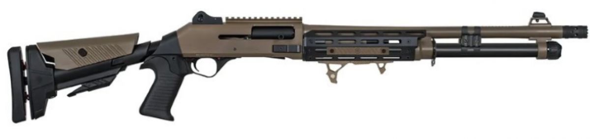 ORTHOS Raider S4 Tactical 12 Gauge 3" 18.5" 6+1 Semi-Auto Shotgun - M-LOK | FDE