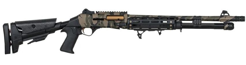 ORTHOS Raider S4 Tactical 12 Gauge 3" 18.5" 6+1 Semi-Auto Shotgun - M-LOK | Camo Elite
