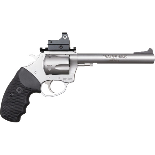 CHARTER ARMS Target Mastiff 357 Mag  38 Special 6 5rd Revolver w Sightmark Red Dot  Stainless