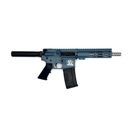 Great Lakes AR-15 Handgun .223 Wylde 30rd Magazine 7.5″ Stainless Barrel Blue Titanium Finish