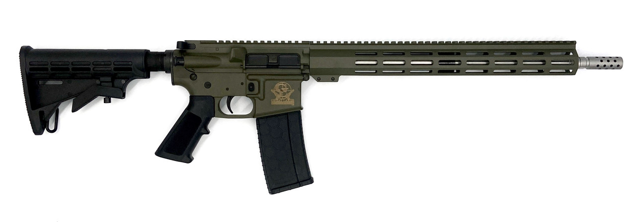 GLFA AR15 RIFLE .223 WYLDE 16" 1:8 S/S BBL OD GREE...