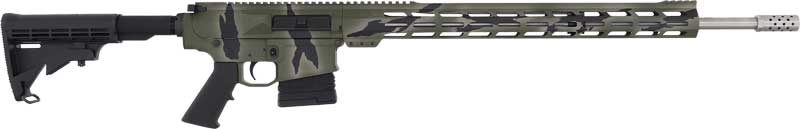 Great Lakes Firearms & Ammunition GREAT LAKES FIREARMS AR-10 243 Win 24" 5rd Semi-Auto Rifle | Pursuit Green Camo