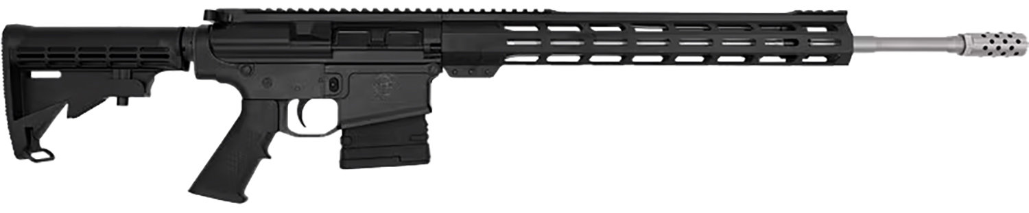 Great Lakes Firearms Glfa AR10 Rifle 6.5CM 20 S S Bbl W 5R Rifling 10 Shot Black