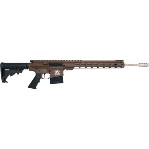 GREAT LAKES FIREARMS AR10 65 Creedmoor 20 10rd SemiAuto Rifle  Buck Brown