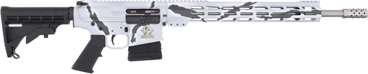 Great Lakes Firearms Glfa AR10 Rifle 6.5CM 20 S S Bbl 10 Shot Pursuit Snow Camo