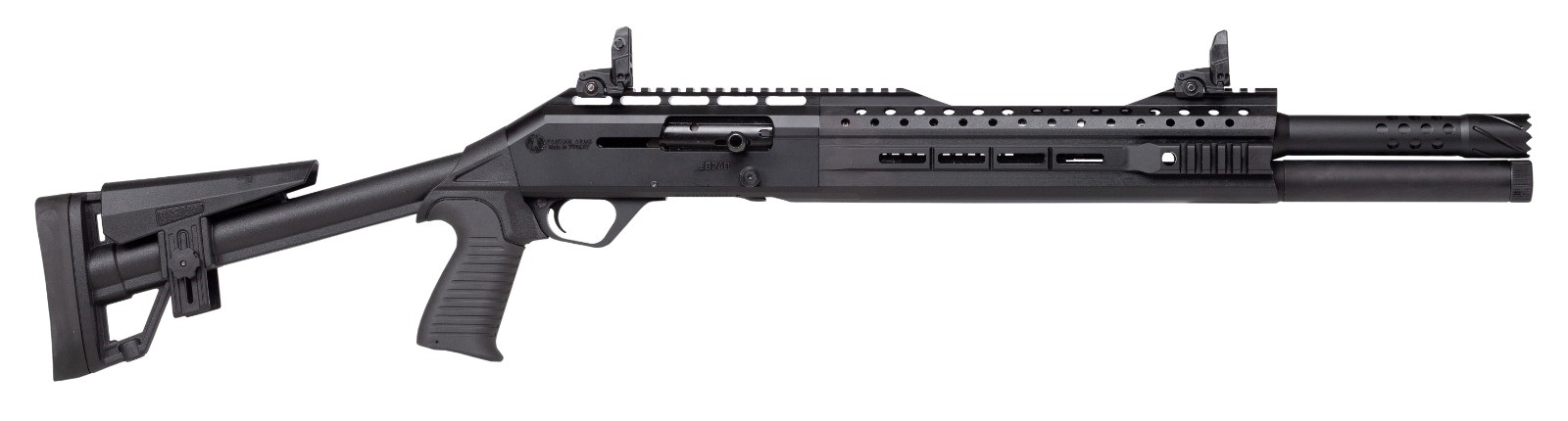 PANZER ARMS EG-240 12 Gauge 18.5" 5rd Semi-Auto Shotgun - Black