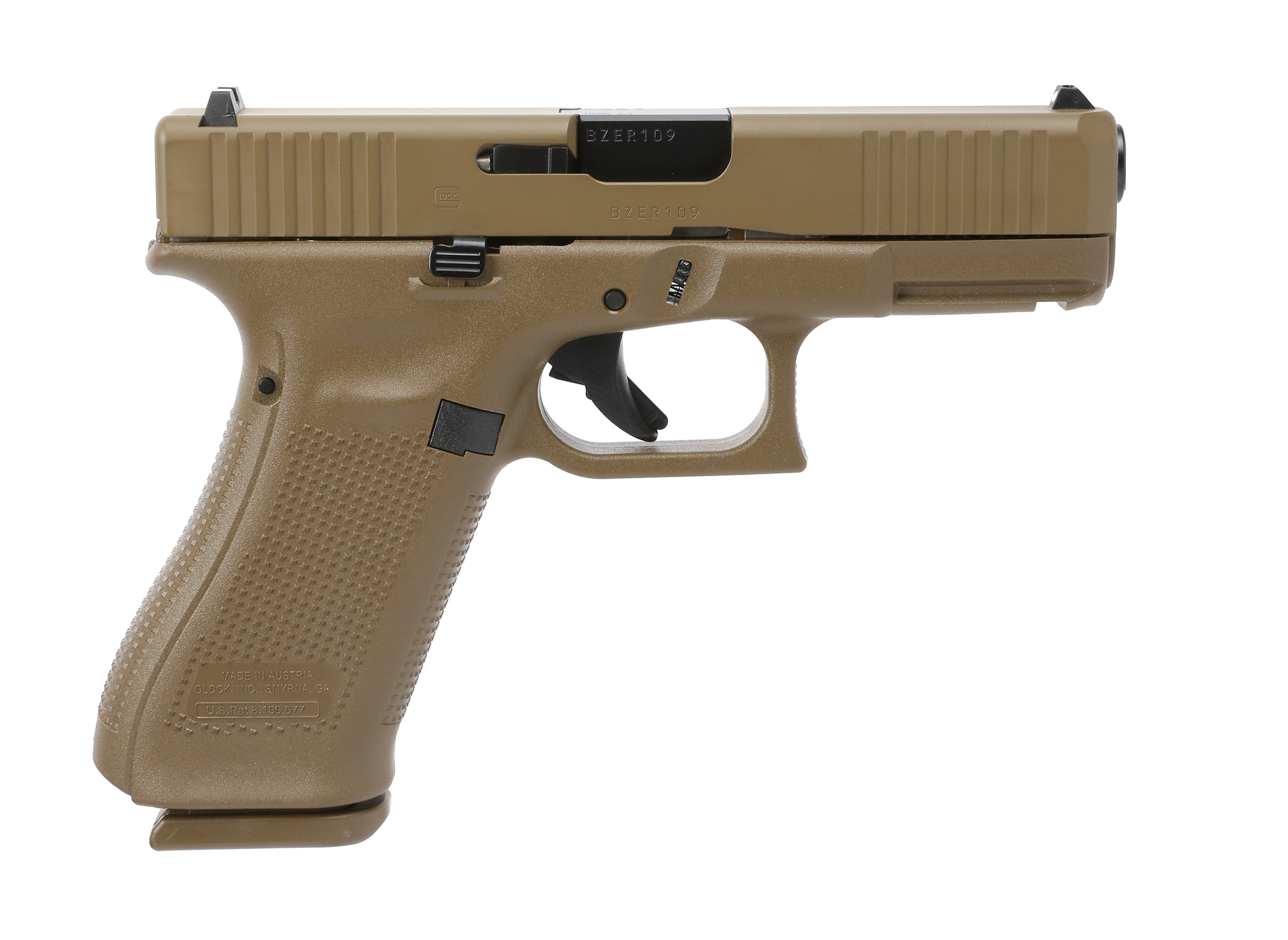Glock GLOCK G45 G5 9mm 4" 17rd Pistol w/ Front Serrations | FDE