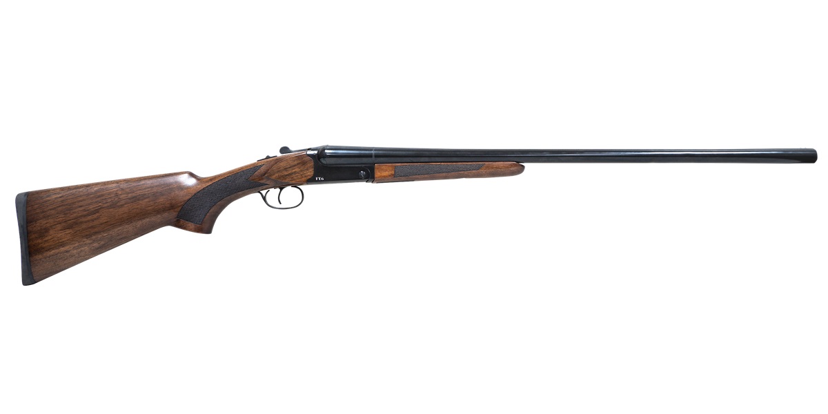 Pointer FT6 20 Gauge 3" 28" Side by Side Shotgun | Blued w/ Turkish Walnut Stock