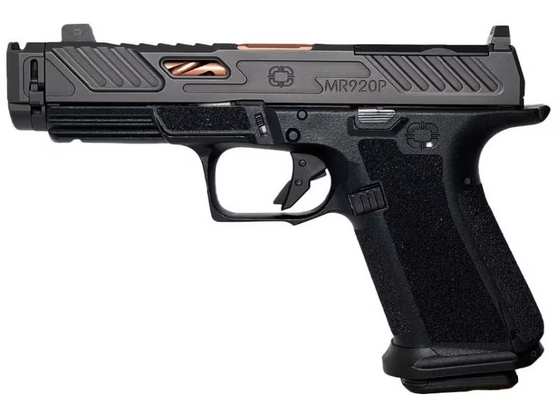 SHADOW SYSTEMS MR920P 9mm 5" (4" w/ 1" Compensator) 15rd Optic Ready Pistol | Black + Bronze Barrel