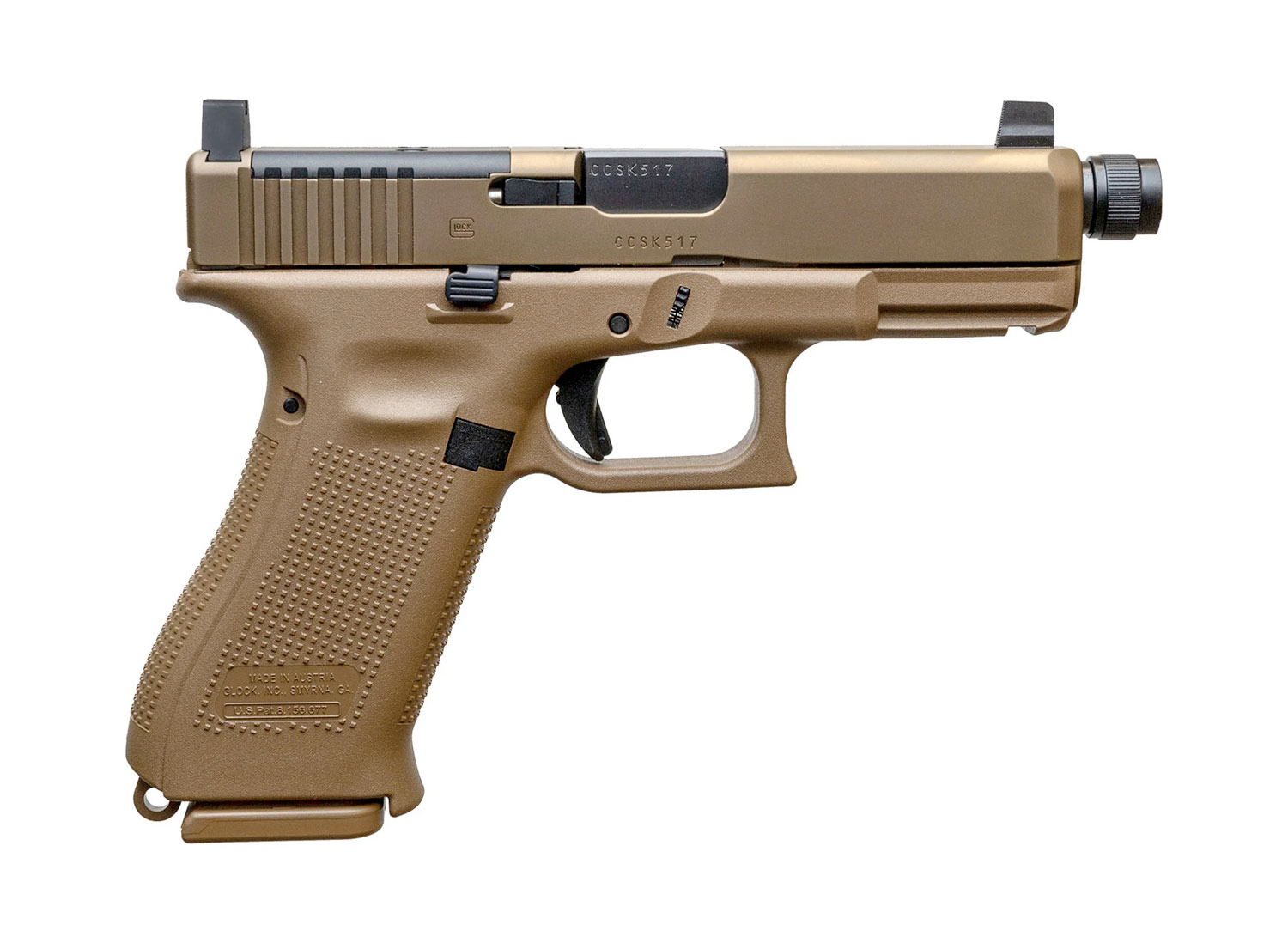 コパ19.1 HGAG GLOCK G19X G5 9mm 4.5ʺ 17 & 19rd - Tan