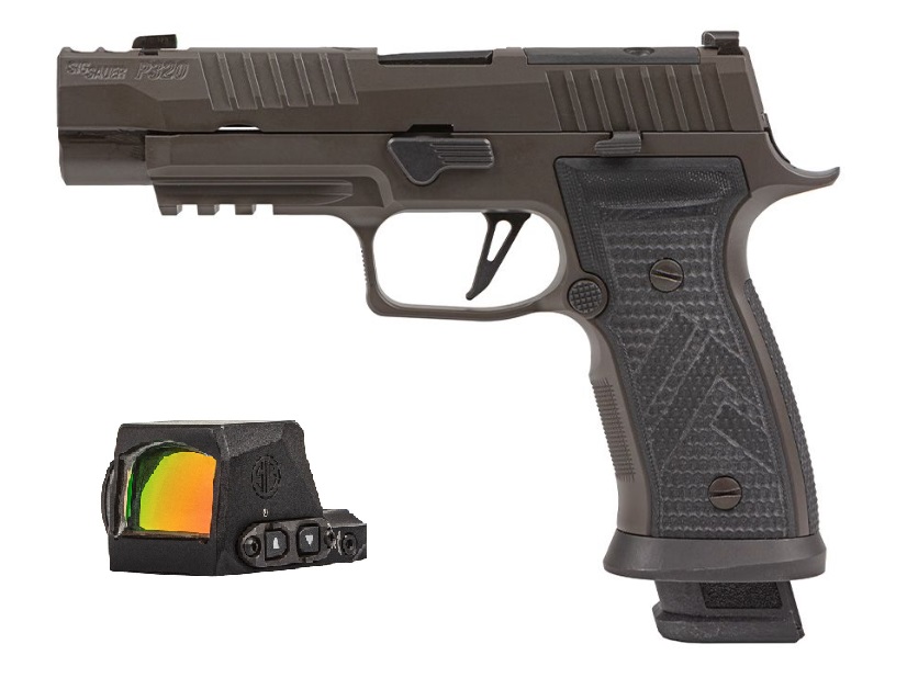 SIG SAUER P320 AXG Legion 9mm 3.9" 21rd Pistol w/ Romeo X Pro 3 MOA Red Dot | Grey