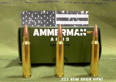 Ammerman Arms AMMERMAN ARMS 223 Rem 80gr HPBT Ammunition | 20 Rounds