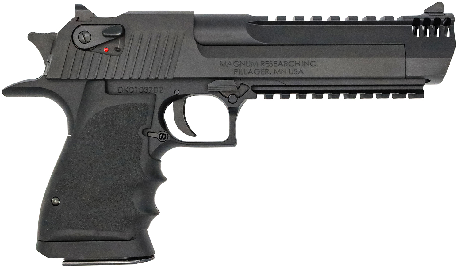 MAGNUM RESEARCH Mark XIX Desert Eagle 50 AE 6" 7rd Pistol | Black w/ Rubber Grips