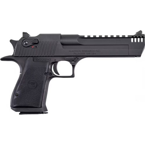MAGNUM RESEARCH Mark XIX Desert Eagle 50 AE 6 7rd Pistol  Black w Rubber Grips
