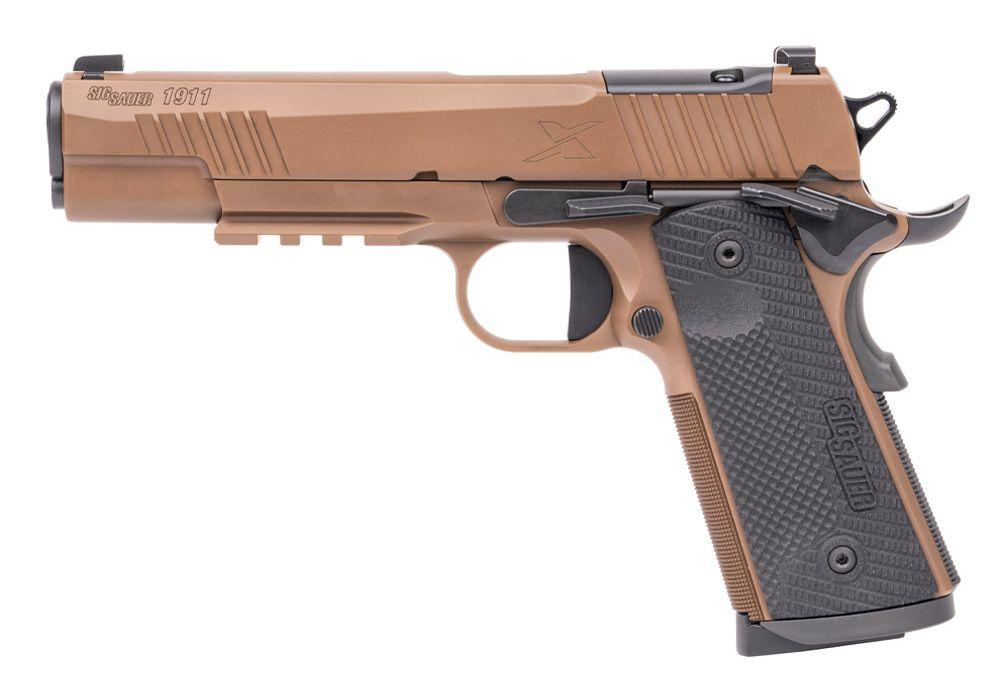 SIG SAUER XSeries 1911 45ACP 5" 8rd Optic Ready Pistol w/ XRAY3 Night Sights | Coyote