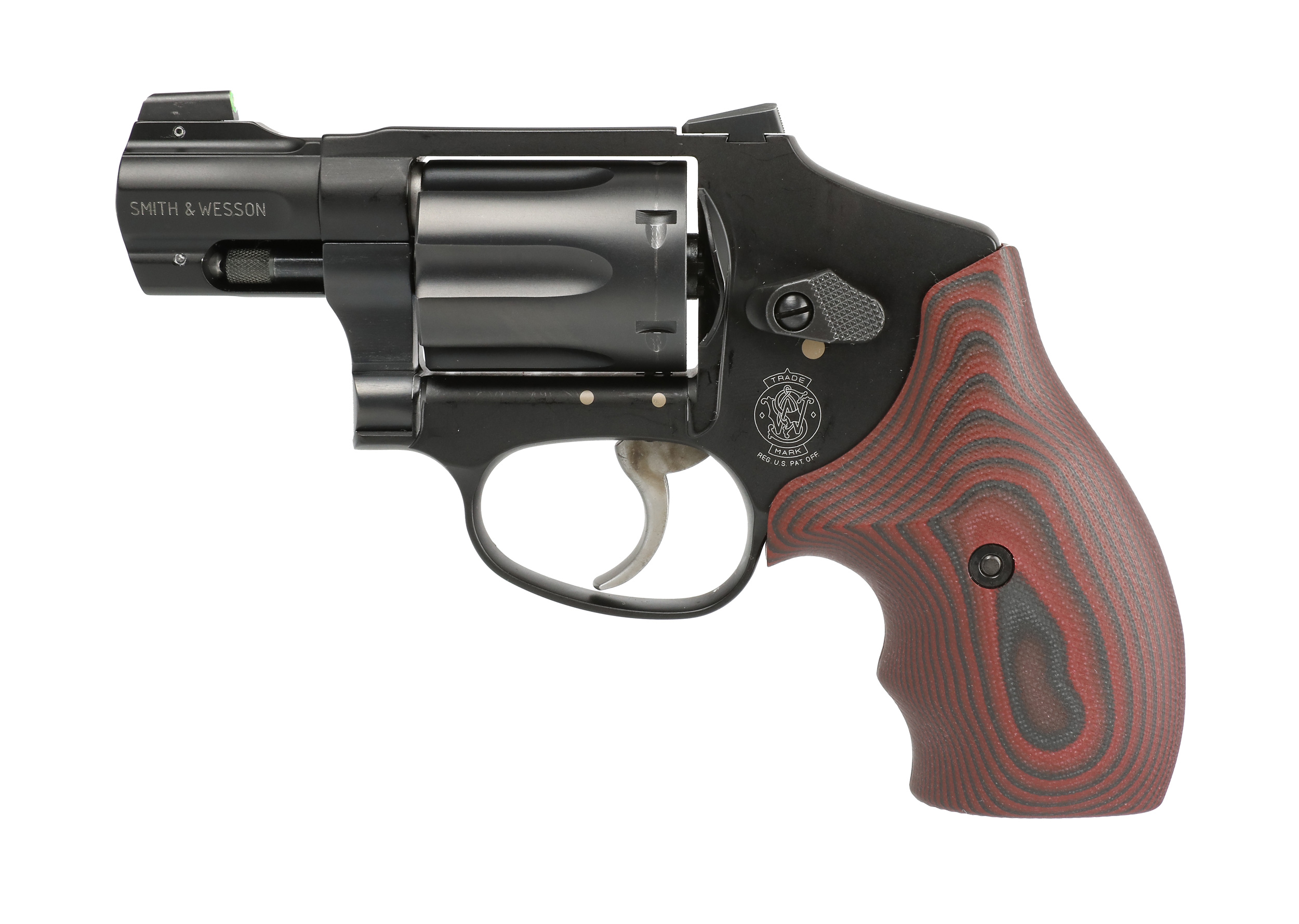 SMITH & WESSON 442 38 Special 1.875" 5rd - Black w/ VZ Black Cherry G10 Grips