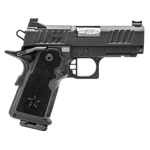 STACCATO CS 9mm 35 16rd Optic Ready Pistol  Flat Trigger  Black