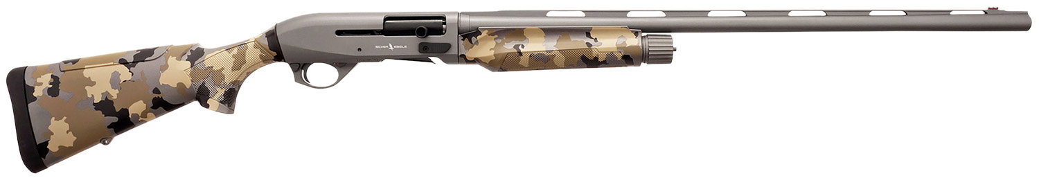 SILVER EAGLE Alpha 2 Inertial 12 Gauge 3" 28" 4+1 Semi-Auto Shotgun | Grey + Old School Camo