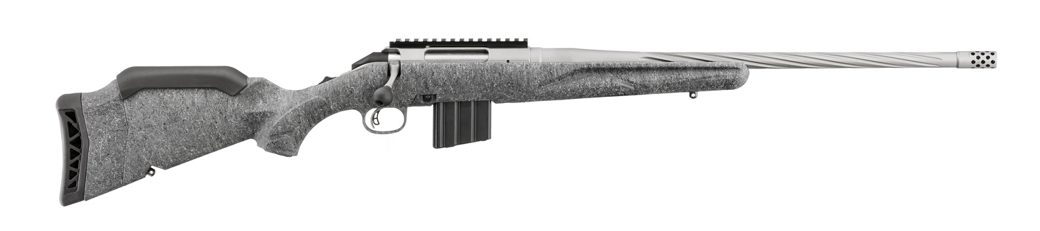 RUGER American Gen II 350 Legend 20" 5rd Bolt Rifle w/ Spiral Fluted Barrel | Grey Splatter