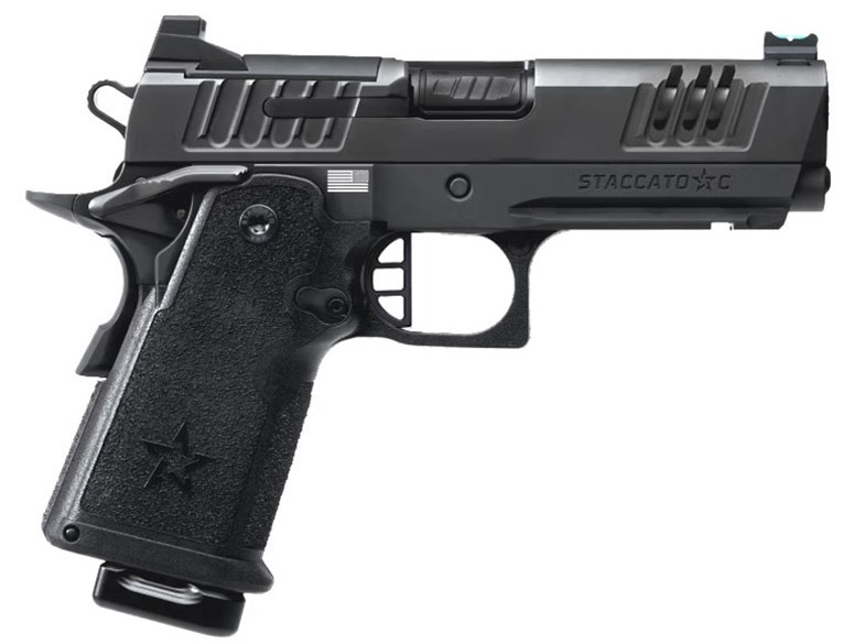 STACCATO C Optic Ready 9mm 4" 15rd Flat Trigger - Black
