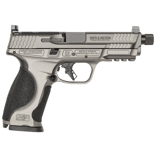 SMITH  WESSOM MP9 M20 Metal 9mm 463 17rd Optic Ready Pistol  Threaded Barrel  Grey Aluminum