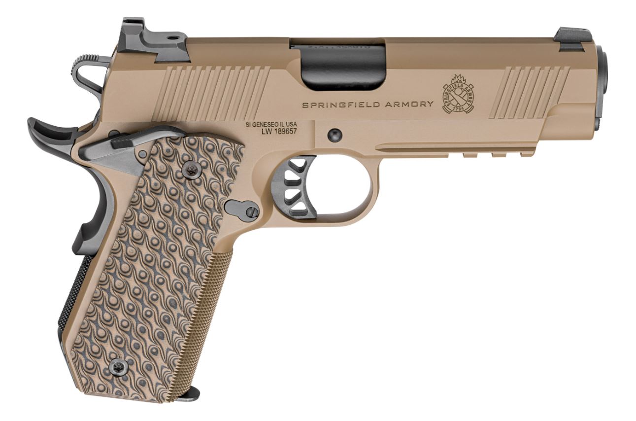 SPRINGFIELD ARMORY 1911 TRP 45 ACP 4.25" 7rd QUALIFIED PERSONNEL - Coyote Brown