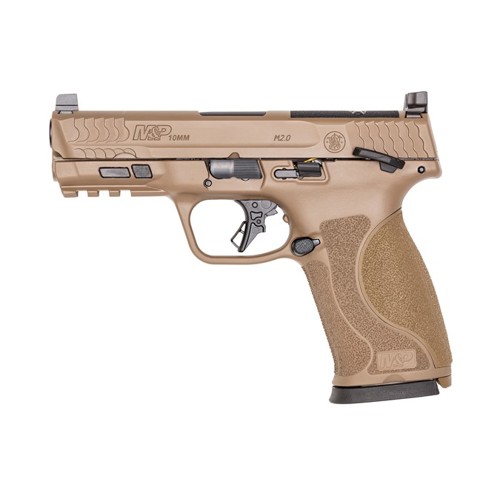 SMITH  WESSON MP M20 10mm 4 15rd Optic Ready Pistol  FDE